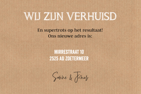 Kaart binnenkant