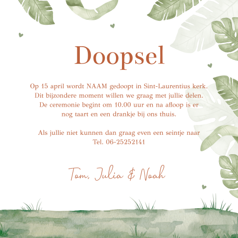 Kaart binnenkant