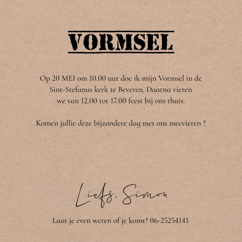 Kaart binnenkant