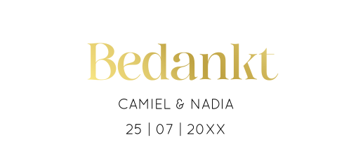 Label rechthoek goudfolie | 10 stuks