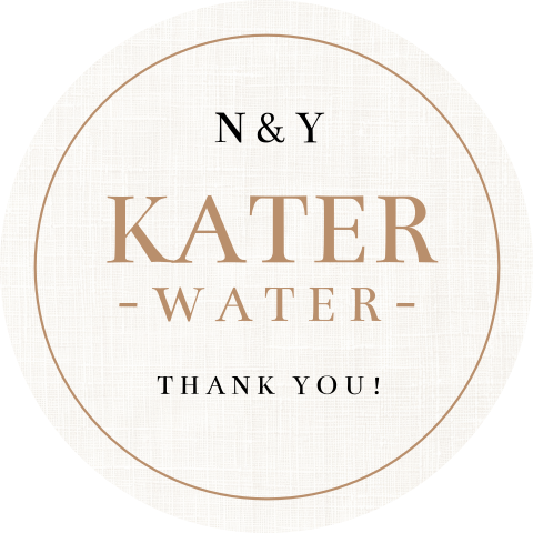 Sticker voor katerwater linnenlook | 12 stuks