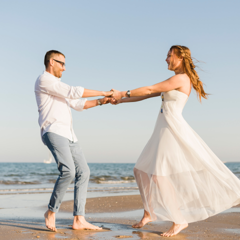 Fotolabel vierkant trouwkaart | 16 stuks 4x4 cm