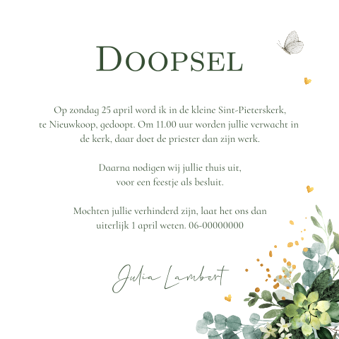 Kaart binnenkant