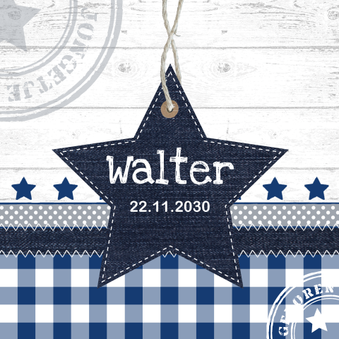 Geboortekaartje ster