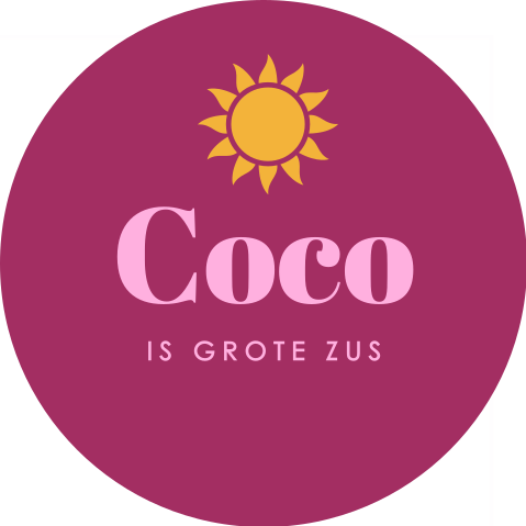 Stickers traktatie geboorte roze zon | 25 stuks