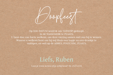 Kaart binnenkant