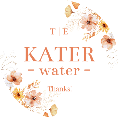 Sticker voor katerwater bloemen geel oranje | 12 stuks