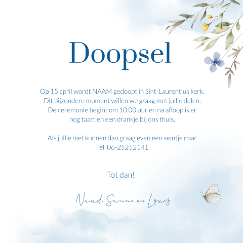 Kaart binnenkant