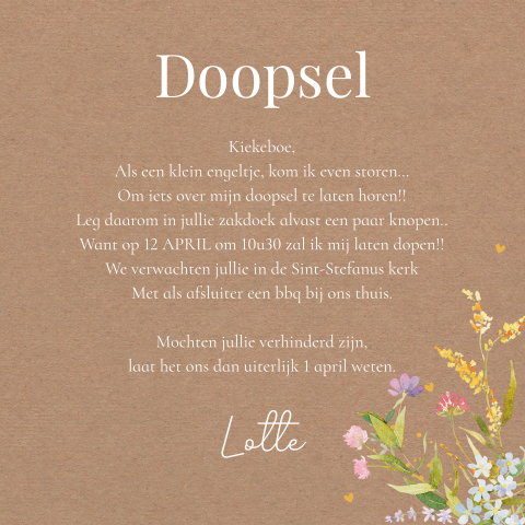 Kaart binnenkant