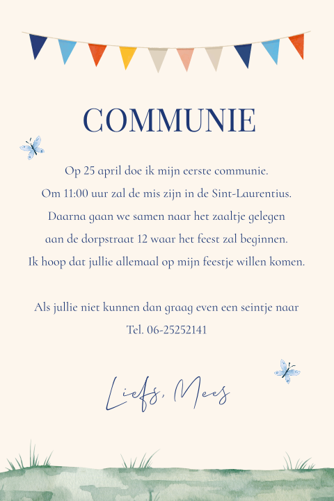 Kaart binnenkant