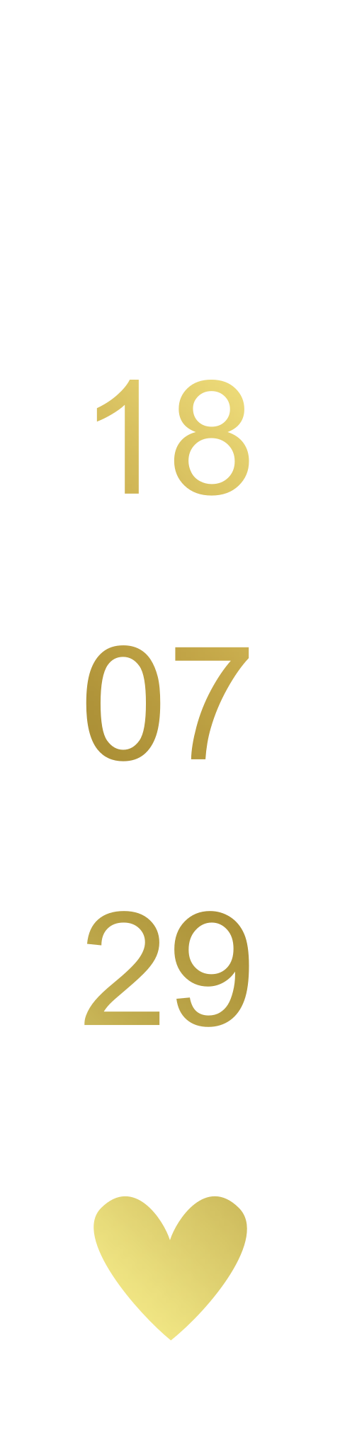 Label langwerpig datum goudfolie | 16 stuks