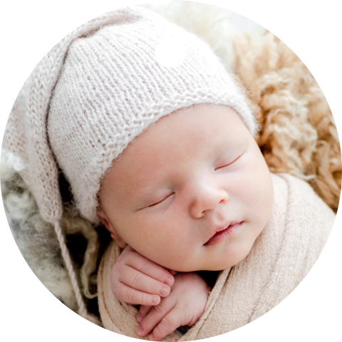 Rond label met eigen foto en gaatje | 16 stuks