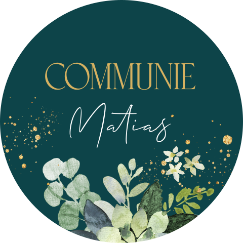 Sluitstickers communie groen botanisch bladeren | 25 stuks