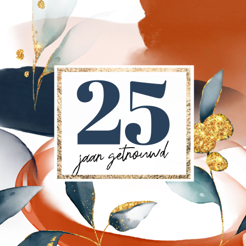 Abstracte modern jubileum uitnodigingskaart met bloem