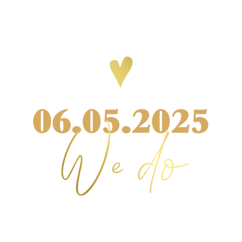 Trouwen label 40x40mm zonder gat