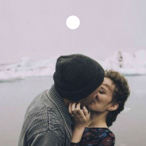 Trouwen label 40x40mm