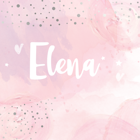 Prachtige dubbel kaartje met rose & folie