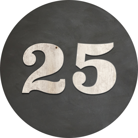 Sluitzegel 25 hout en krijtbord