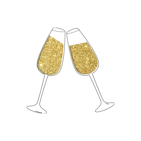 Sluitzegel champagne met goudlook