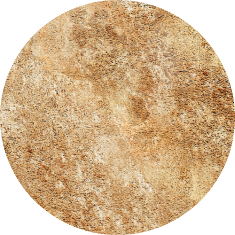 Sluitzegel rond goudlook poeder