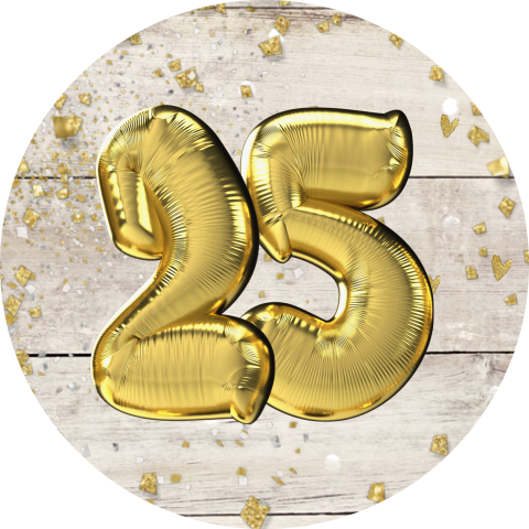 Sluitzegel 25 ballon hout look