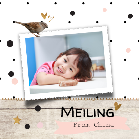 Uniek foto aankomstkaartje meisje met feestelijke spetters