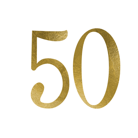 Sluitzegel 50 jaar getrouwd goud look