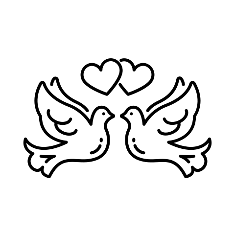 Sluitzegel liefdes duiven