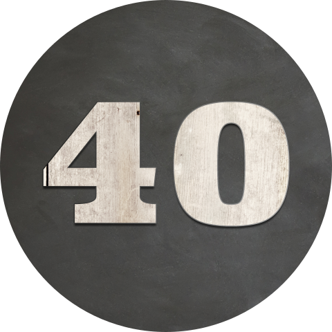 Sluitzegel 40 hout en krijtbord