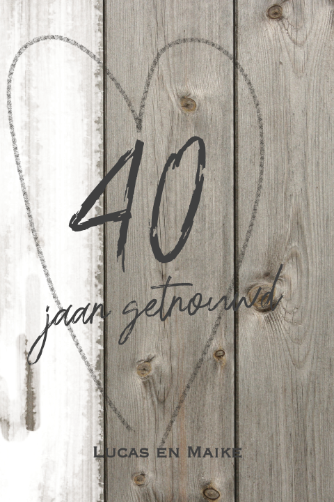 40 jarig jubileum uitnodiging landelijke stijl