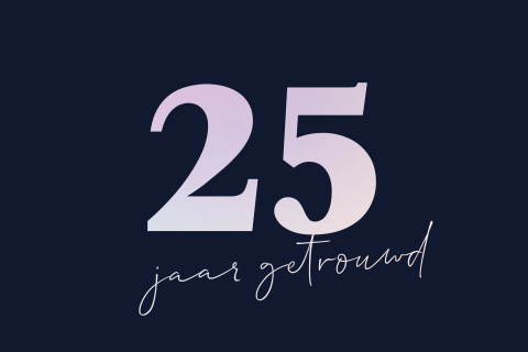 Uitnodiging 25 jaar getrouwd holografisch