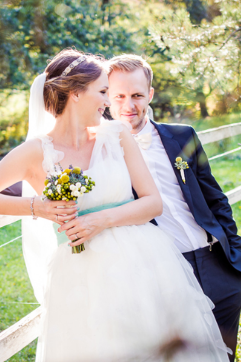 Prachtige foto bedankkaart trouwkaart eucalyptus watercolor