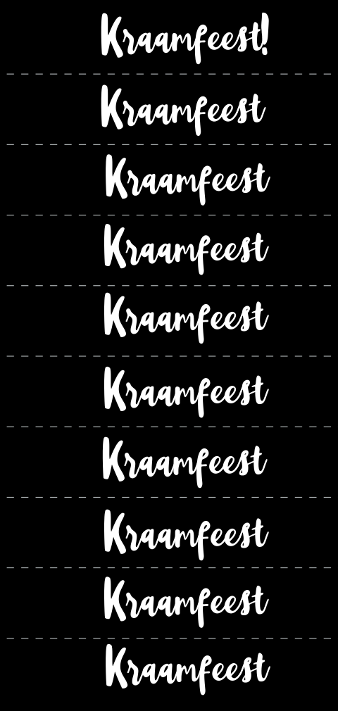 DIY labeltje zwart met kraamfeest zelf maken