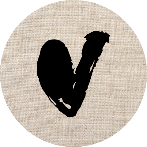 Sluitzegel hart op linnen