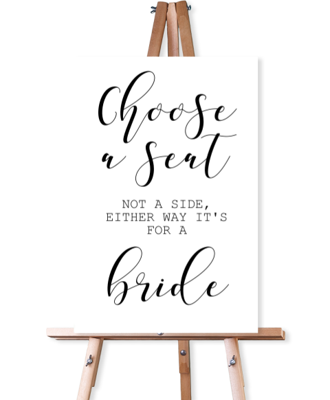 Minimalistische choose a seat