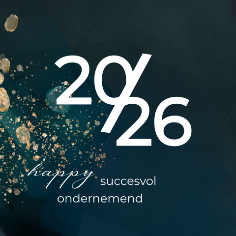 Zakelijke kerstkaart nieuwjaarskaart groen