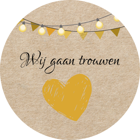 Sluitzegel slinger met lichtjes