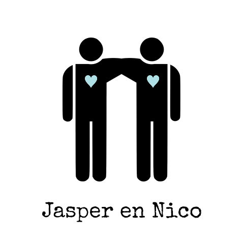 Frisse trouwkaart met 2 mannen