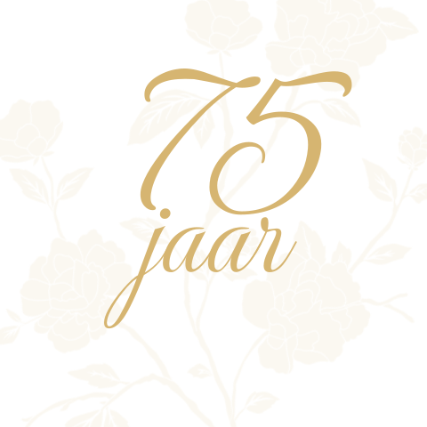 Uitnodiging vrouw verjaardag 75ste jaar
