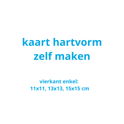 Kaart hart vorm zelf maken