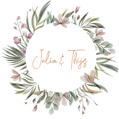 Sluitzegel krans prachtige bloemen en takjes