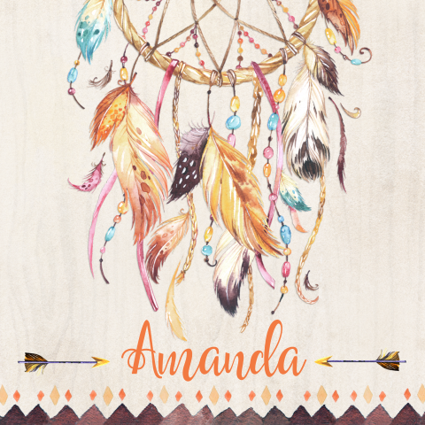 Mooi geboortekaartje dromenvanger voor meisje