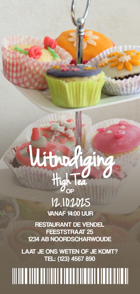Uitnodiging ticket high tea