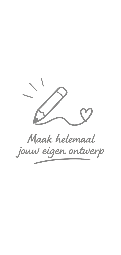 Langwerpige trouwkaart inclusief ronde hoeken ontwerpen