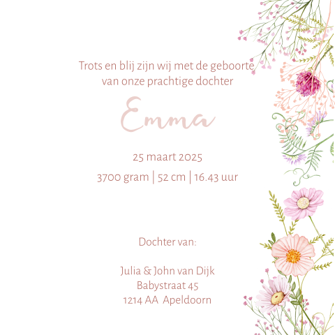 Kaart binnenkant