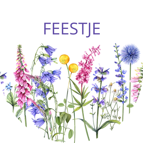 Sluitzegel met veld bloemen