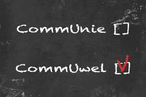 School bord communie uitnodiging