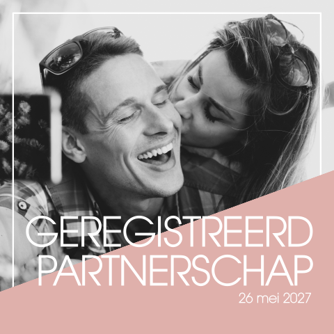 Mooie Geregistreerd Partnerschap kaart met ruimte voor een eigen foto
