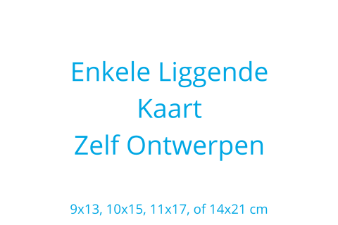 Enkele liggende kaart ontwerpen