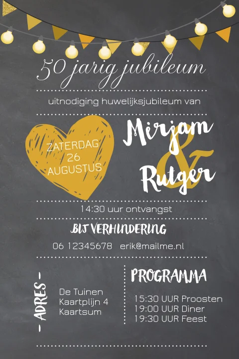 hippe-uitnodiging-feestje-50-jaar-getrouwd